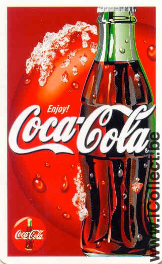Single Swap Playing Cards Coca-Cola Bottle (PS01-03B) - Click Image to Close