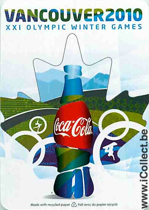 Single Swap Playing Cards Coca-Cola Vancouver 2010 (PS08-27E) - Click Image to Close