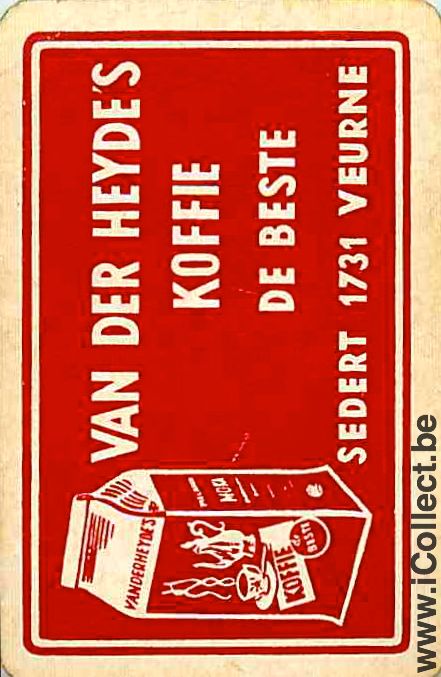 Single Playing Cards Coffee Van der Heyde (PS06-07A)