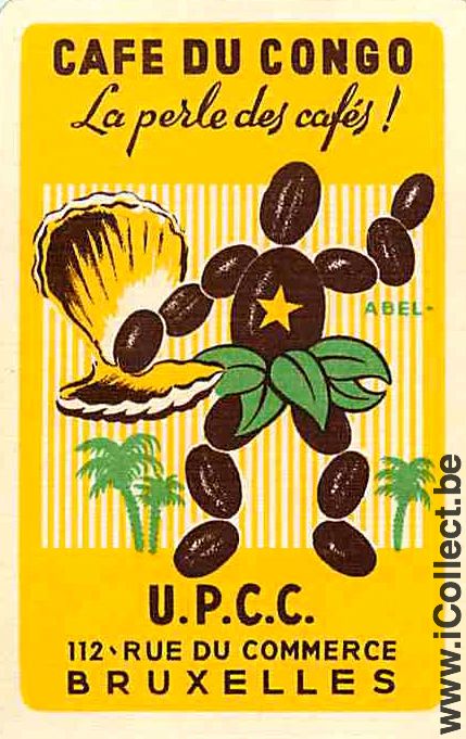 Single Swap Playing Cards Coffee Cafe du Congo (PS13-55I) - Click Image to Close