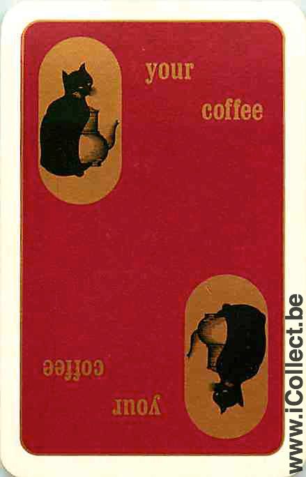 Single Swap Playing Cards Coffee Chat Noir (PS06-08A) - Click Image to Close