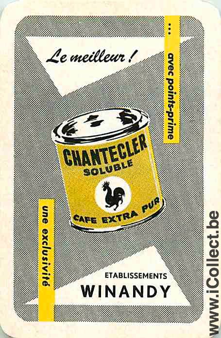 Single Swap Playing Cards Coffee Winandy Chantecler (PS12-39G) - Click Image to Close