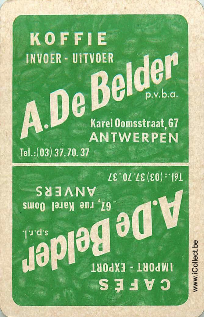 Single Swap Playing Cards Coffee De Belder (PS02-27D) - Click Image to Close