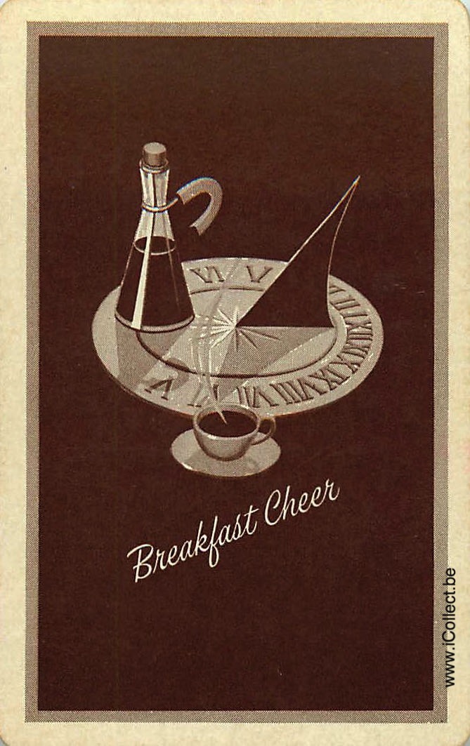 Single Swap Playing Cards Coffee Breakfast Cheer (PS02-21B)