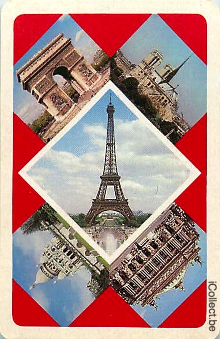 Single Swap Playing Cards Country France Tour Eiffel (PS17-19A)