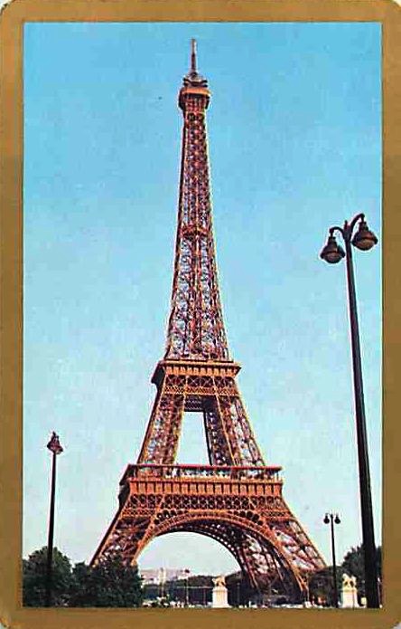 Single Swap Playing Cards Country France Tour Eiffel (PS17-06F)