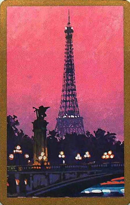 Single Swap Playing Cards Country Paris Tour Eiffel (PS17-08G)