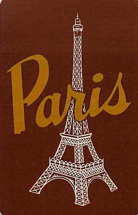 Single Swap Playing Cards Country Paris Tour Eiffel (PS17-14B)