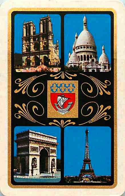 Single Swap Playing Cards Country France Paris (PS16-03G)