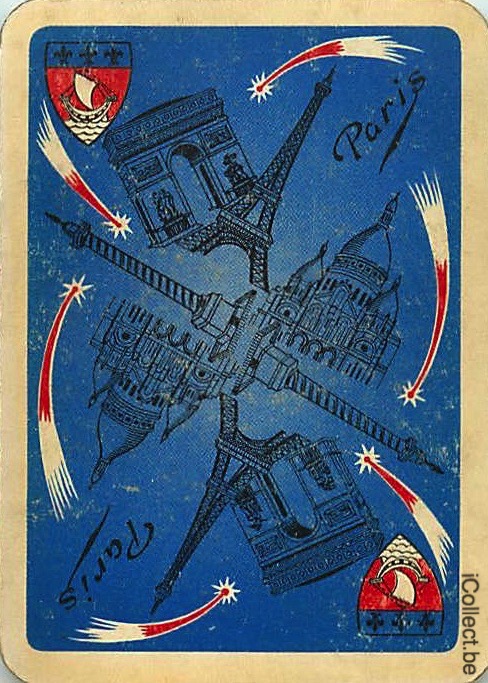 Single Swap Playing Cards Country France Tour Eiffel (PS17-19D)