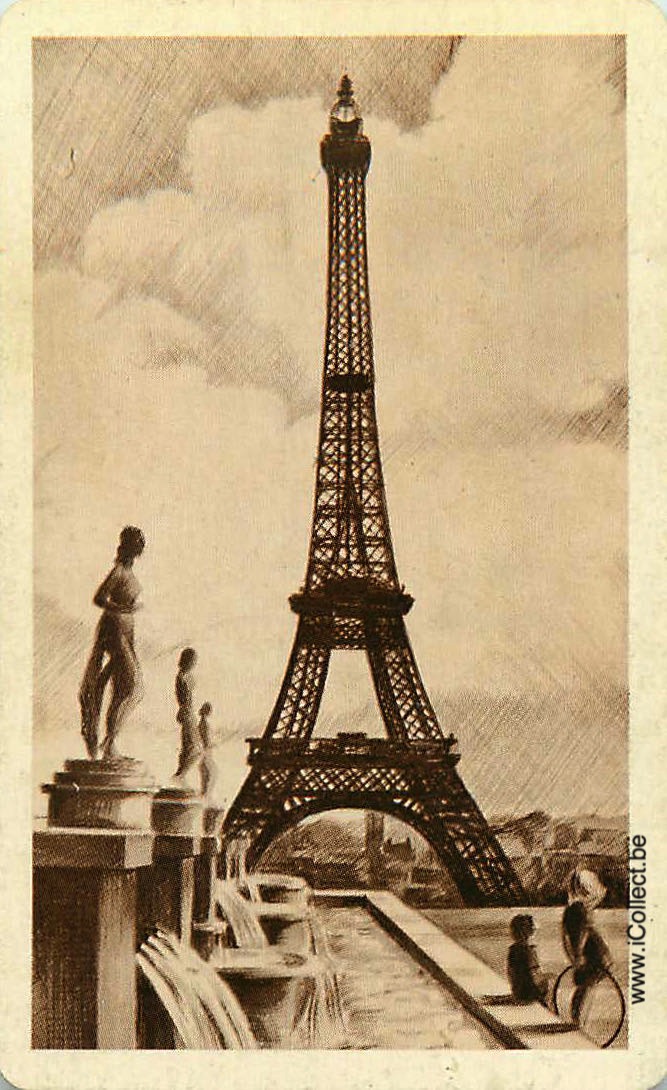 Single Swap Playing Cards Country Tour Eiffel (PS24-01I)