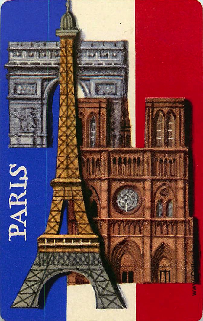 Single Swap Playing Cards Country Tour Eiffel (PS24-03H)