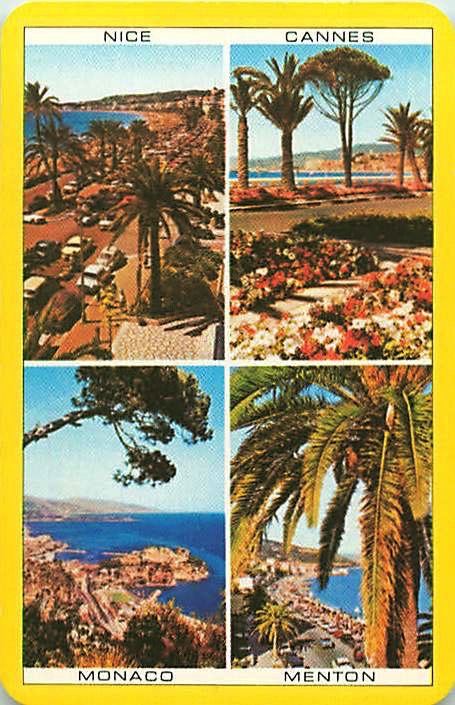Single Playing Cards Country France Nice Cannes (PS16-60B)