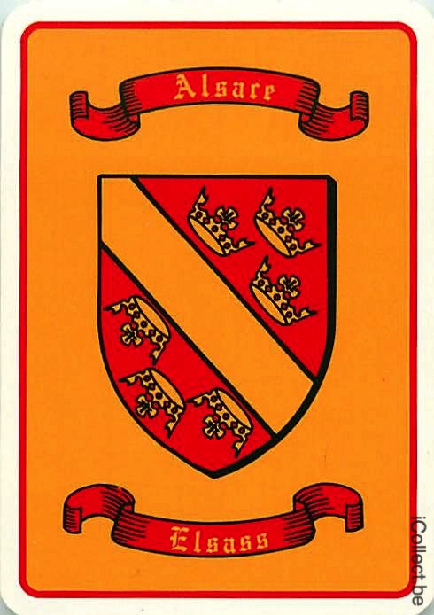 Single Swap Playing Cards Country France Alsace (PS17-18G) - Click Image to Close