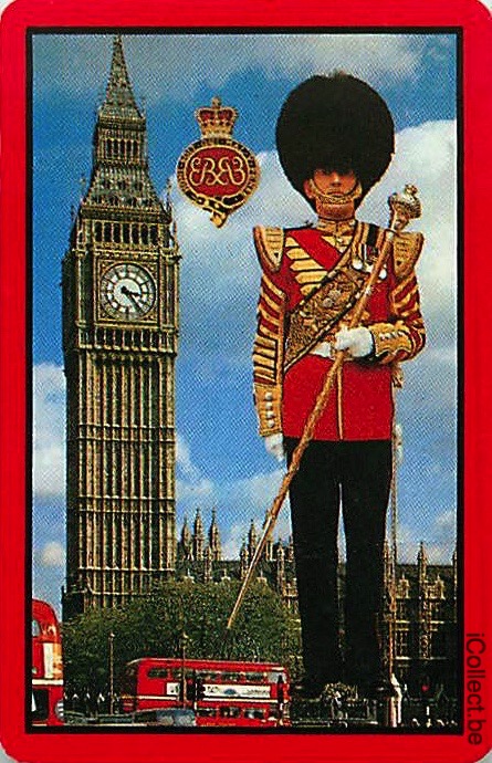 Single Playing Cards Country UK Houses of Parliament (PS17-36B) - Click Image to Close