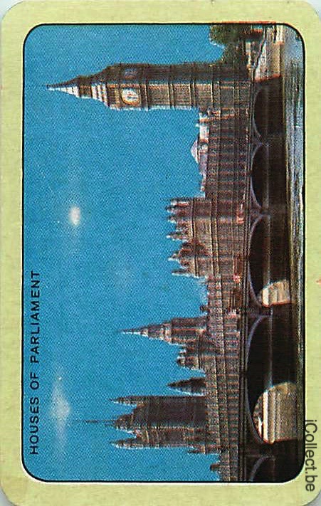 Single Playing Cards Country UK Houses of Parliament (PS17-37B)