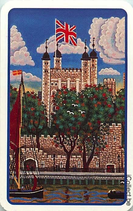 Single Swap Playing Cards United Kingdom Castle (PS17-34I)