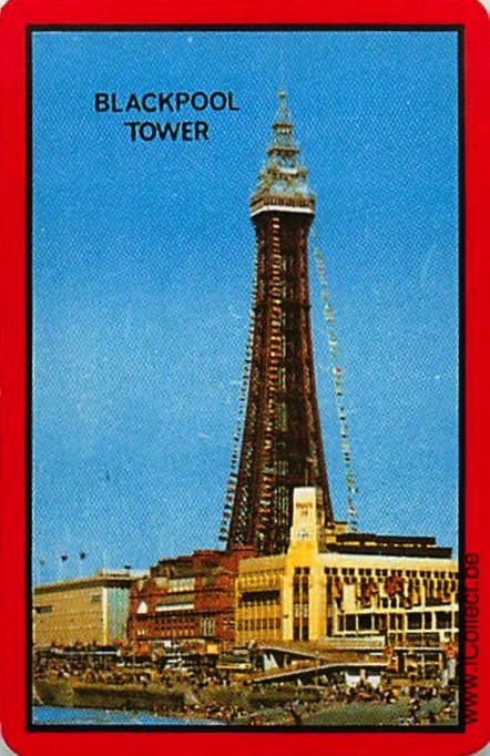 Single Swap Playing Cards Country UK Blackpool Tower (PS18-13G) - Click Image to Close
