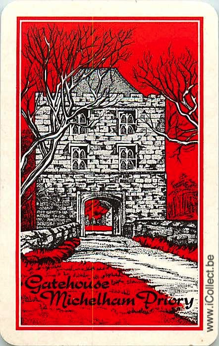 Single Swap Playing Cards Gatehouse Michelham Priory (PS02-21G)