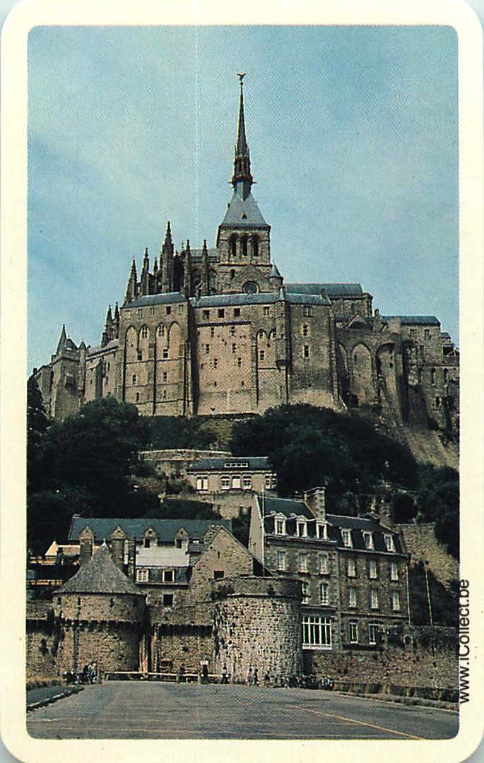 Single Swap Playing Cards Country Mont St Michel (PS15-04F)