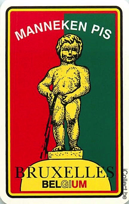 Single Playing Cards Country Manneken Pis (PS15-05D) - Click Image to Close