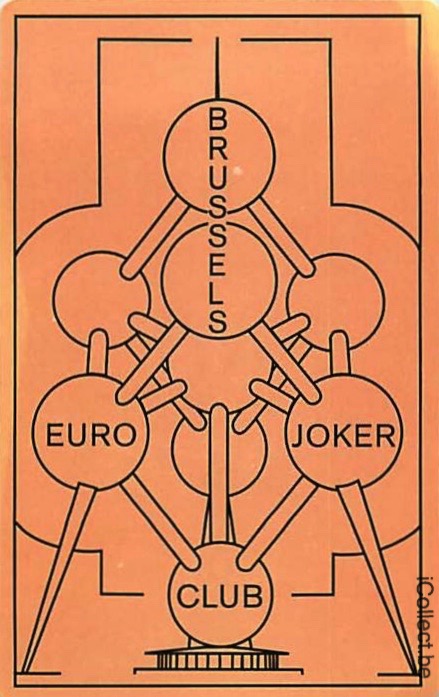 Single Swap Playing Cards Brussels Atomium (PS15-11F) - Click Image to Close