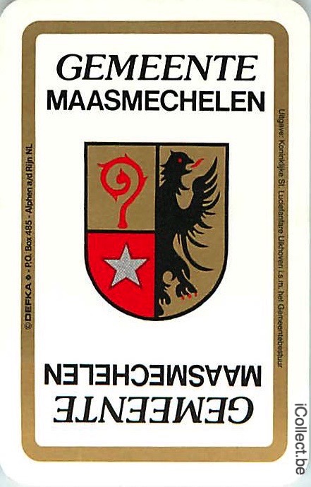 Single Swap Playing Cards Maasmechelen Belgium (PS15-15G)