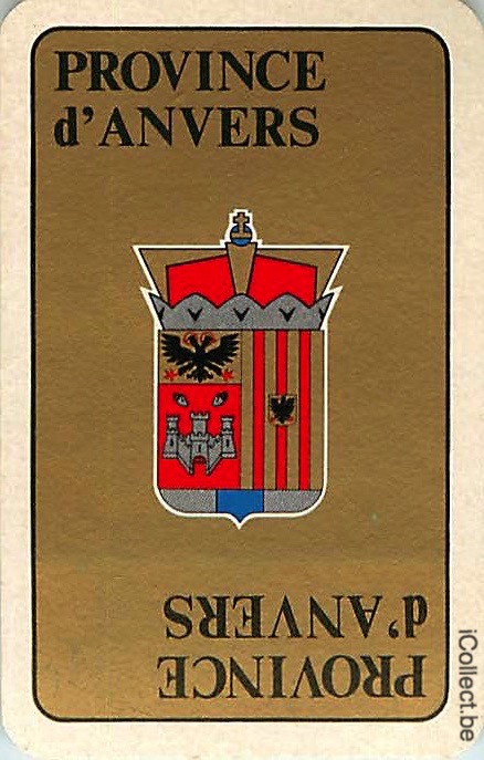 Single Playing Cards Country Antwerpen Belgium (PS15-16D)