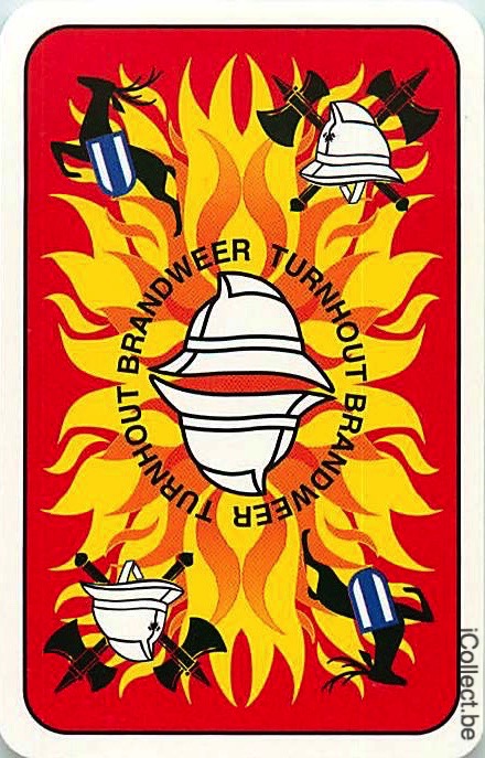 Single Swap Playing Cards Turnhout Fireman Belgium (PS15-18H)