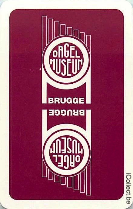 Single Swap Playing Cards Brugge Orgel museum (PS15-20H)