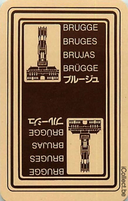 Single Playing Cards Country Brugge Belgium (PS15-21B) - Click Image to Close
