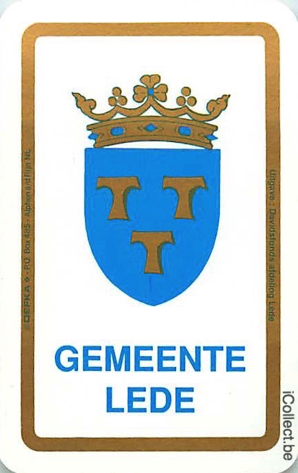 Single Swap Playing Cards Belgium Lede Gemeente (PS17-16E) - Click Image to Close