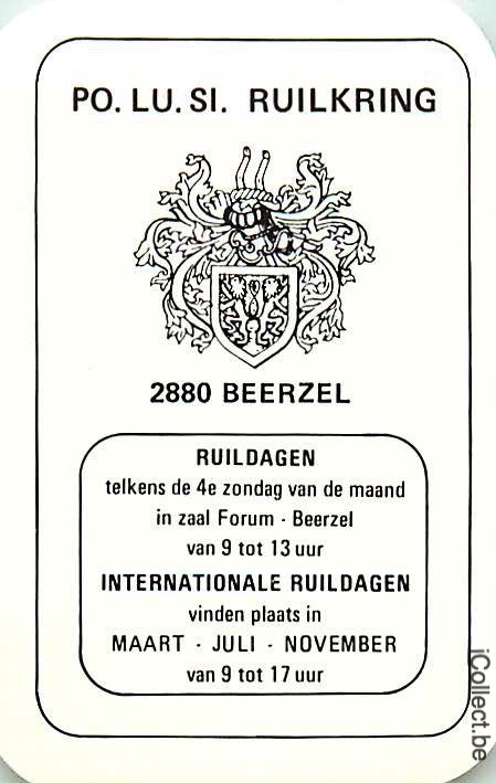 Single Swap Playing Cards Country Belgium Beerzel (PS17-18E)
