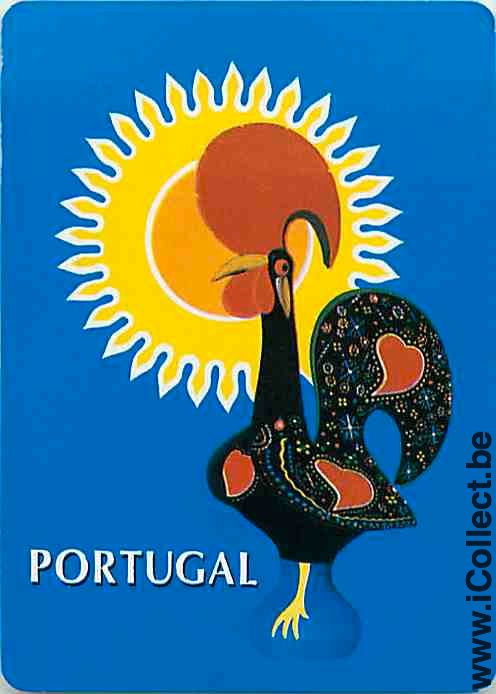 Single Swap Playing Cards Portugal Cock (PS11-30A) - Click Image to Close