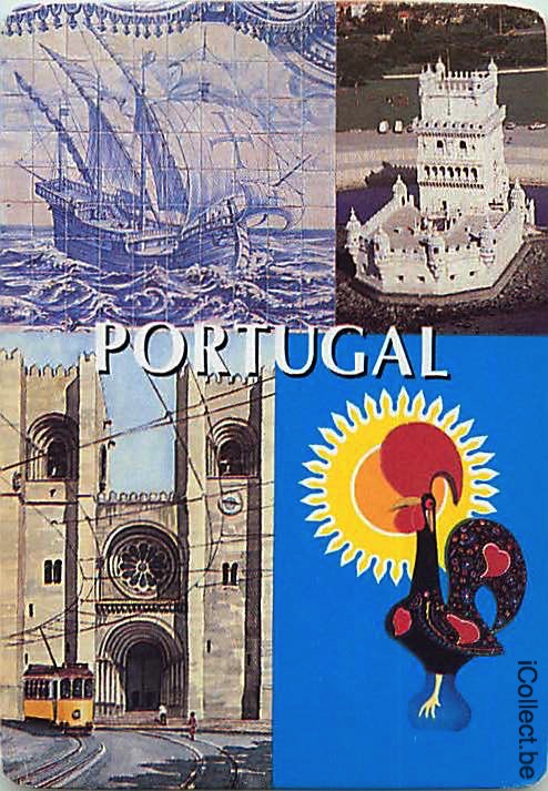 Single Playing Cards Country Portugal Cock (PS14-15I) - Click Image to Close