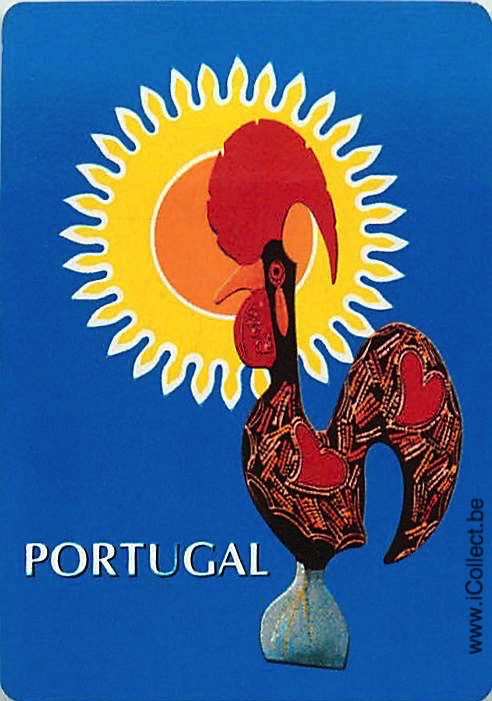 Single Swap Playing Cards Country Portugal Cock (PS21-21D) - Click Image to Close