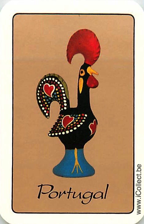 Single Swap Playing Cards Country Portugal Cock (PS21-22I)