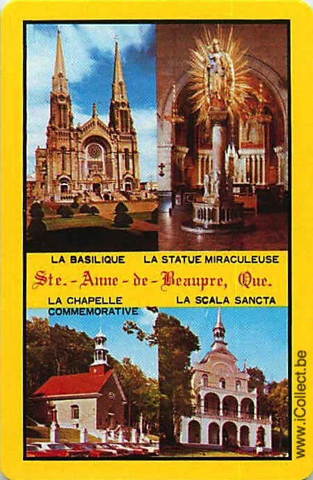 Single Swap Playing Cards Canada Ste Anne Beaupre (PS18-16A) - Click Image to Close