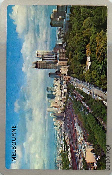 Single Playing Cards Country Australia Melbourne (PS14-35G) - Click Image to Close