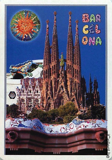 Single Playing Cards Country Spain Barcelona (PS17-06B)