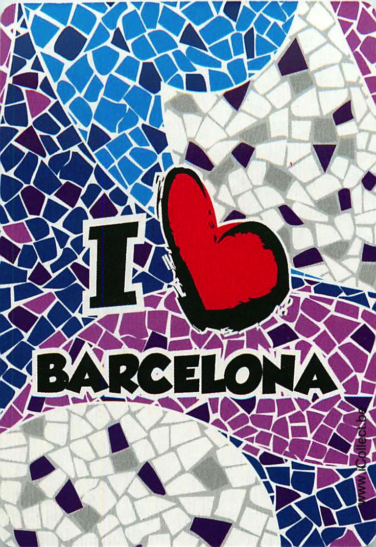 Single Swap Playing Cards Country I love Barcelona (PS02-10G)