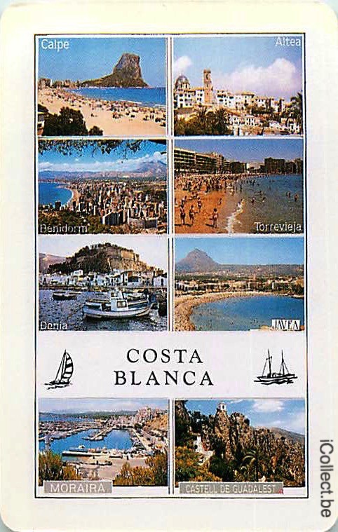 Single Playing Cards Country Spain Costa Blanca (PS17-07D)