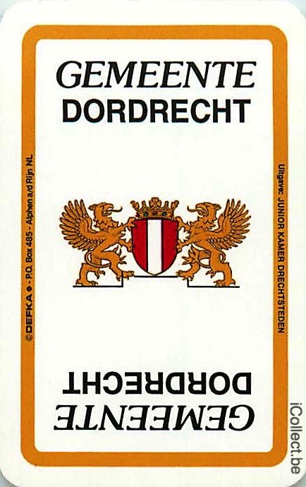 Single Swap Playing Cards Country Netherlands Dordrecht (PS17-20 - Click Image to Close