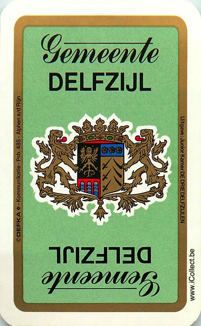 Single Swap Playing Cards Country Delfzijl NL (PS07-05E)