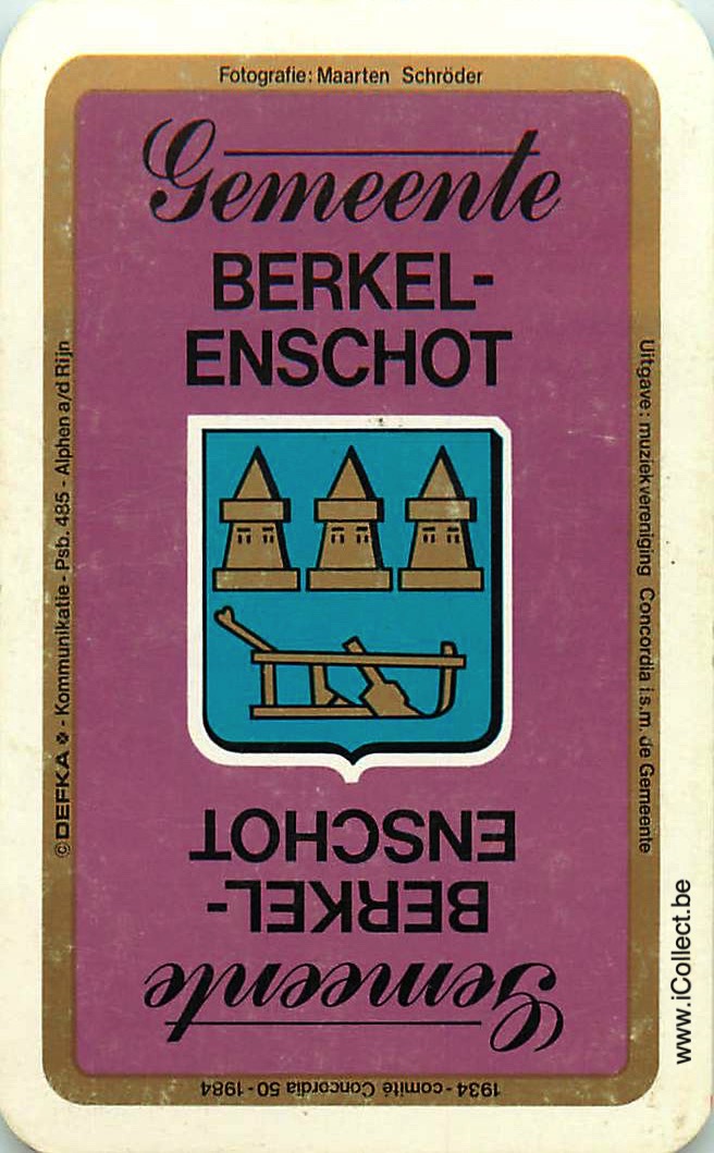Single Swap Playing Cards Country Berkel-Enschot NL (PS07-05G) - Click Image to Close