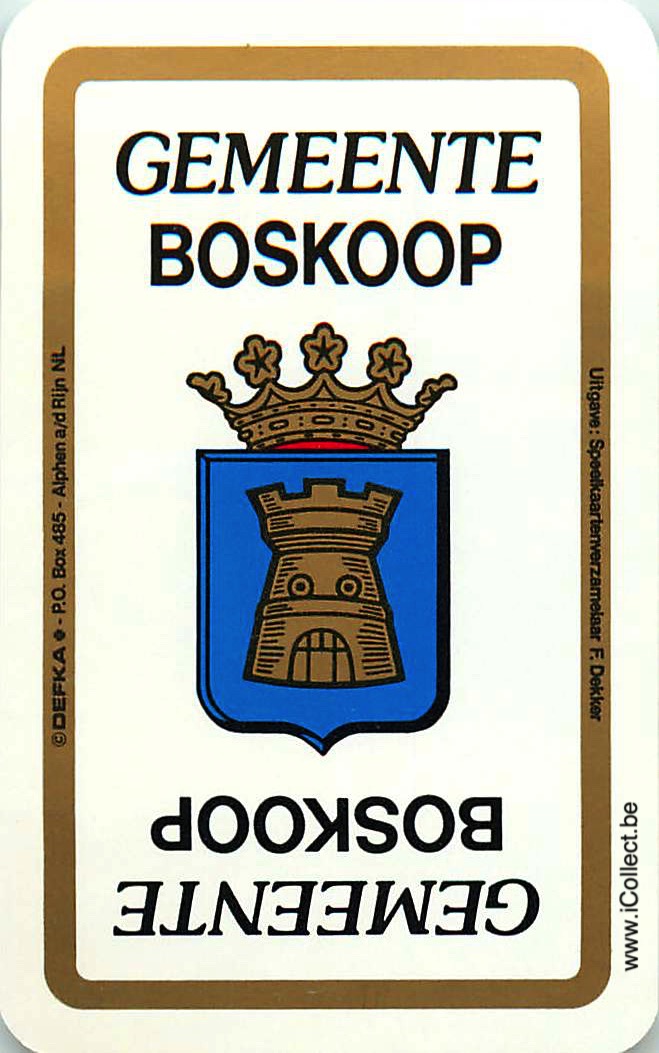 Single Swap Playing Cards Country Boskoop NL (PS07-09G)