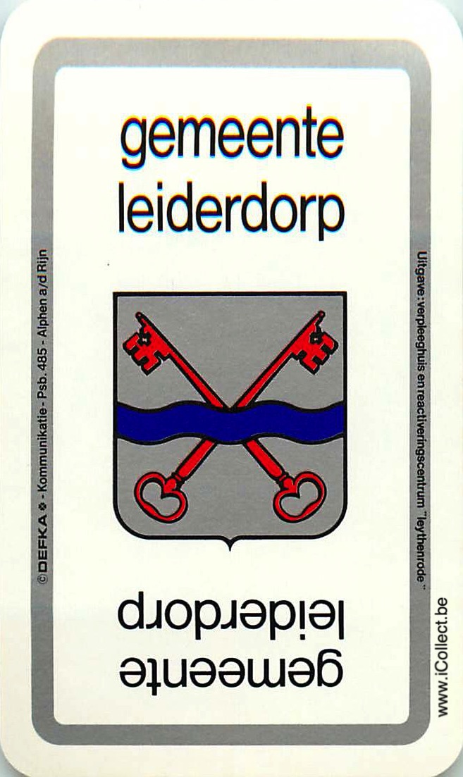 Single Swap Playing Cards Country Leiderdorp NL (PS07-18I) - Click Image to Close