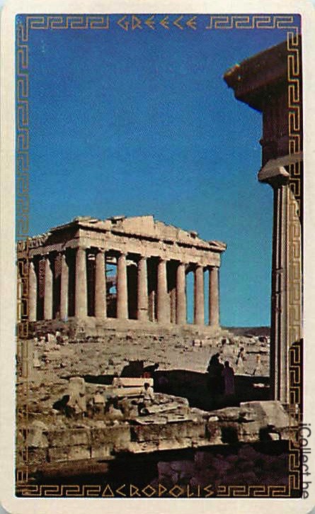 Single Playing Cards Country Greece Acropolis (PS17-09C)