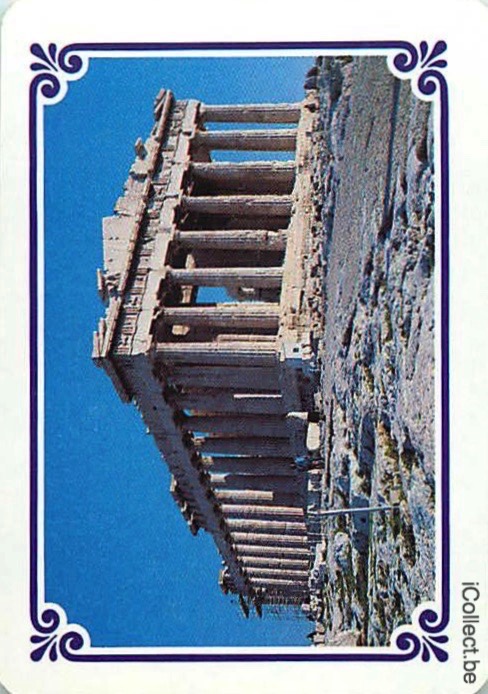 Single Playing Cards Country Greece Acropolis (PS17-09D) - Click Image to Close