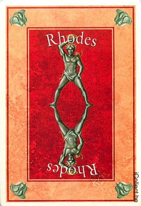 Single Playing Cards Country Greece Rhodes (PS17-09I)